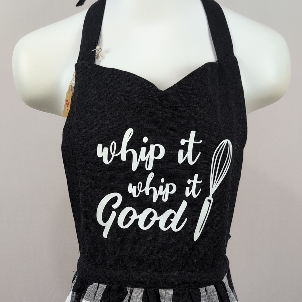 Chic Black And White Apron